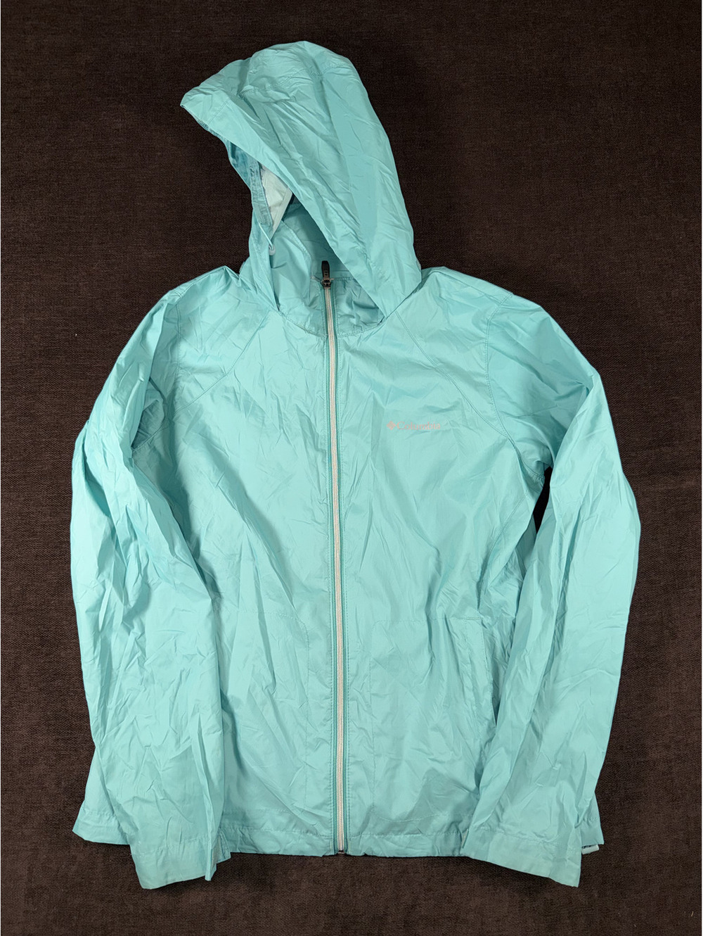 Columbia Lightweight Hooded Windbreaker Jacket Large